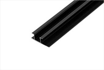 中卫航空纤维墙咔铝合金带灯中条（哑黑氧化）