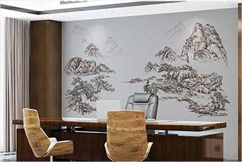 中卫森佰汇航空纤维墙咔（山水之间）