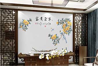 中卫森佰汇航空纤维墙咔(富贵荣华)